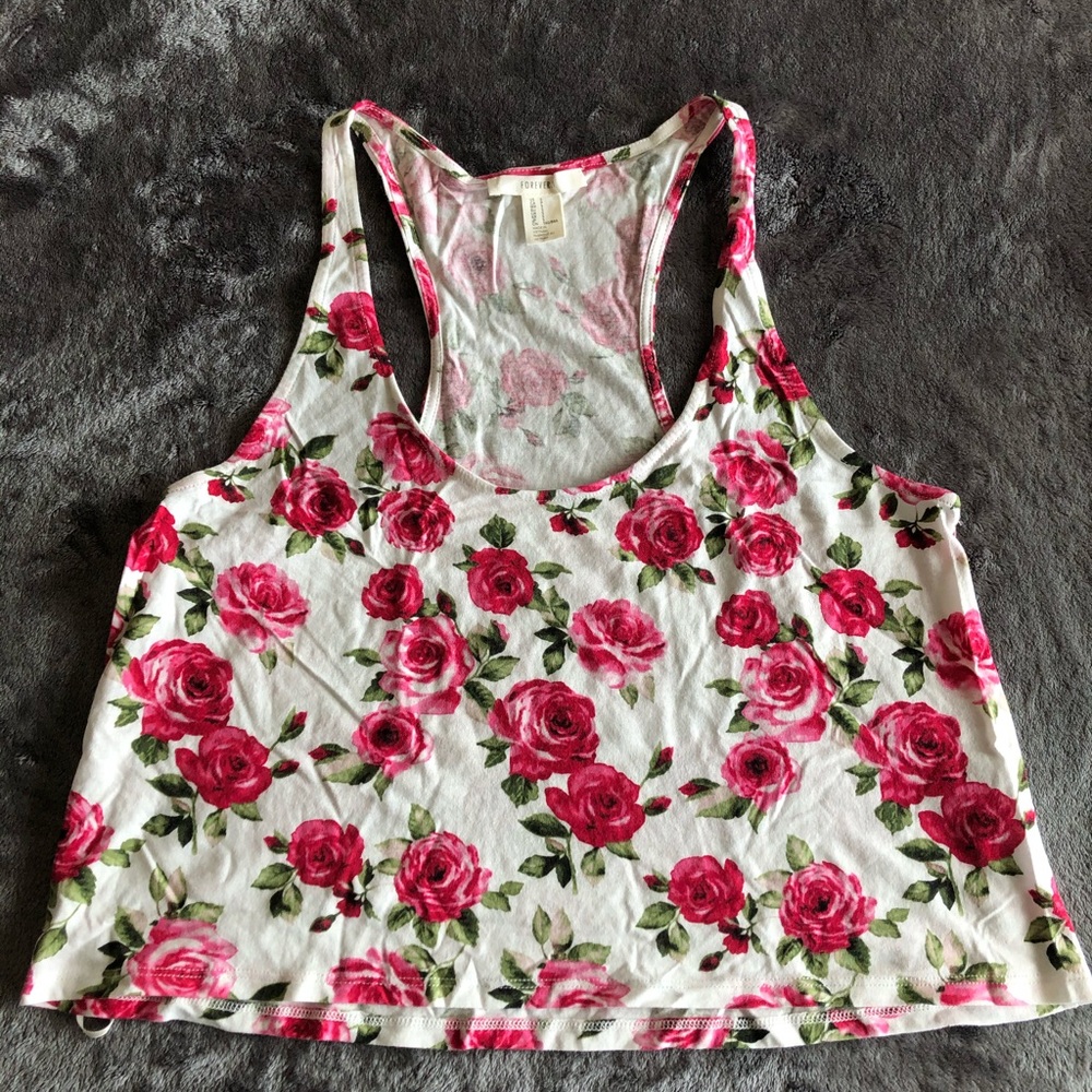 Patterned Flowy Tank Tops - Picture 2 of 4